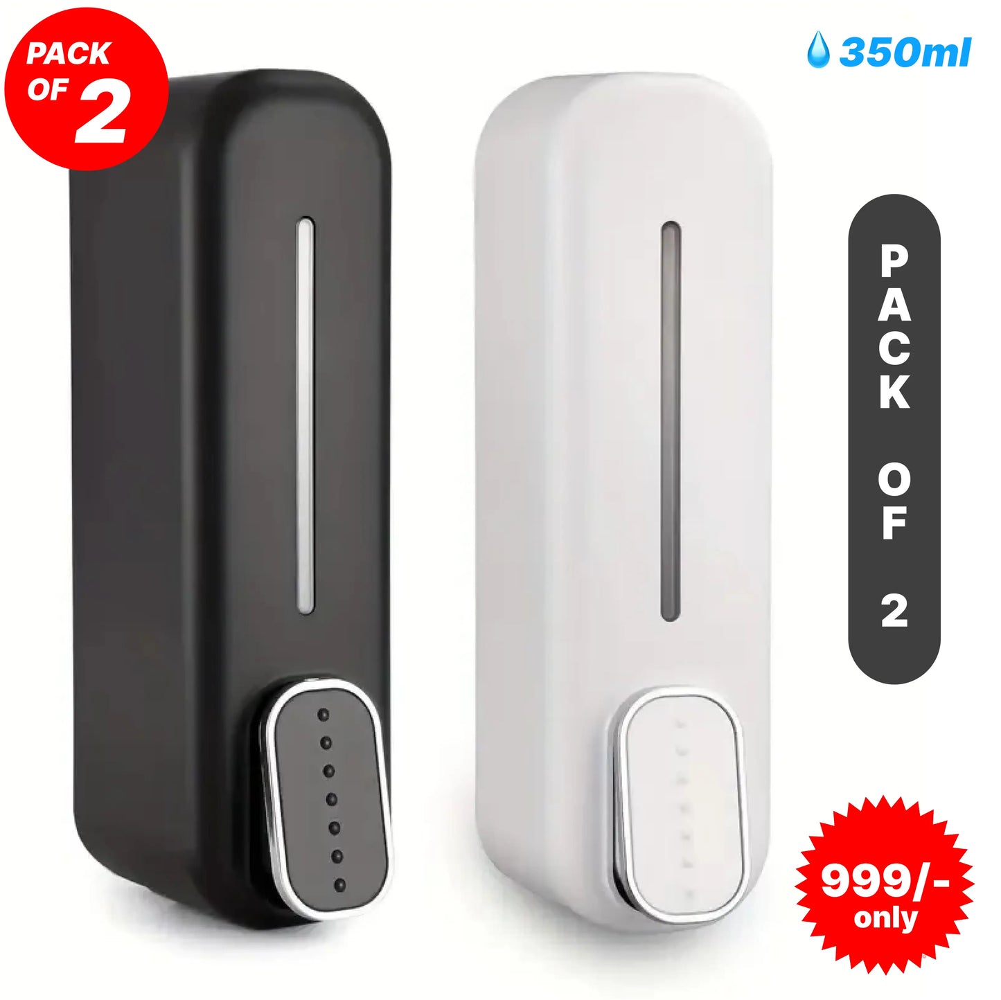 EasyPress 350ml Soap Dispenser – No Spills, No Waste